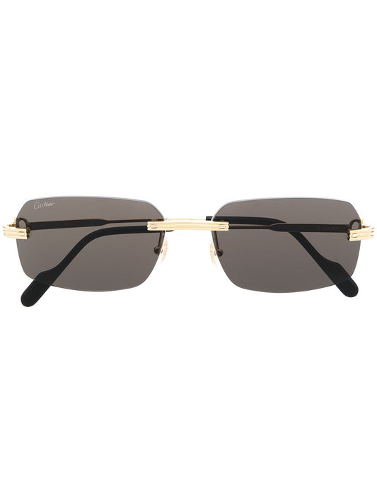 Cartier Eyewear square-frame tinted-lenses sunglasses