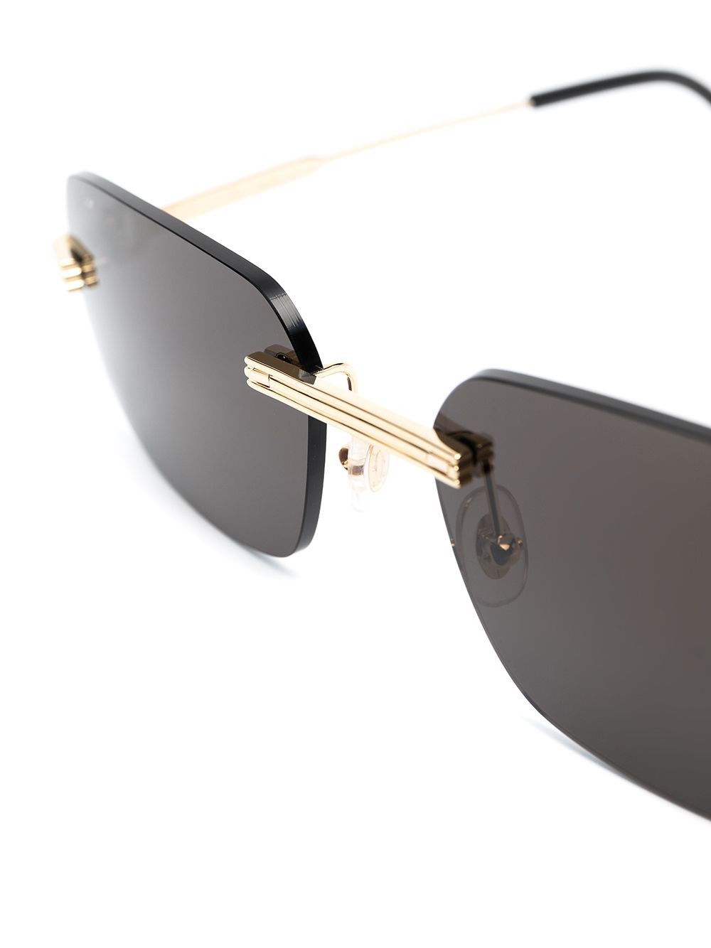 Cartier Eyewear square-frame tinted-lenses sunglasses